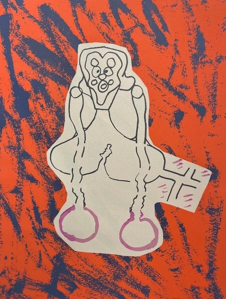 Sérigraphie Gordillo - Personaje asombrado