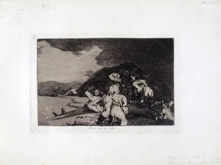 Eau-Forte Et Aquatinte Goya - BIEN TE SE ESTA' 