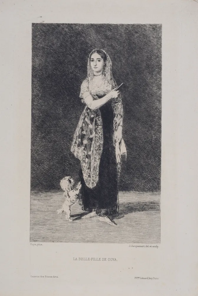 Eau-Forte Goya - La Belle-Fille de Goya