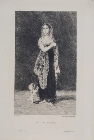 Eau-Forte Goya - La Belle-Fille de Goya