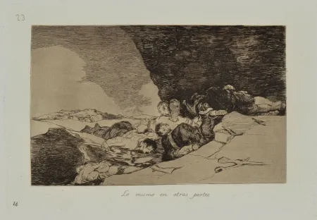 Eau-Forte Et Aquatinte Goya - LO MISMO EN OTRAS PARTES
