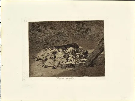 Eau-Forte Et Aquatinte Goya - MUERTOS RECOGIDOS