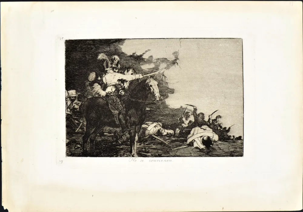 Eau-Forte Et Aquatinte Goya - NO SE CONVIENEN