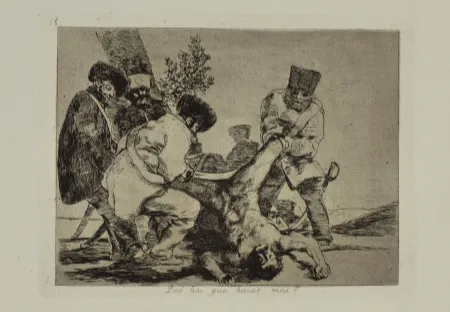 Eau-Forte Et Aquatinte Goya - QUE HAI QUE HACER MAS?
