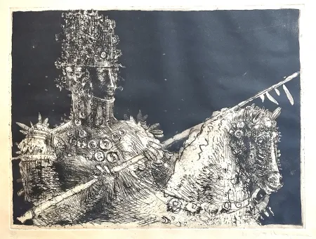 Eau-Forte Grassmann - Cavaleiro