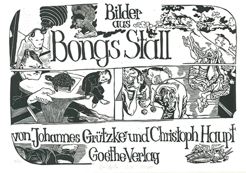 Linogravure Grützke - Bilder aus Bongs Stall