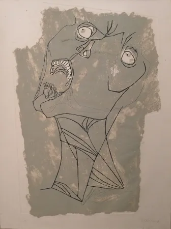 Eau-Forte Guayasamin - El Grito I