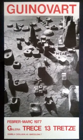 Affiche Guinovart - Guinovart Galeria trece 1977