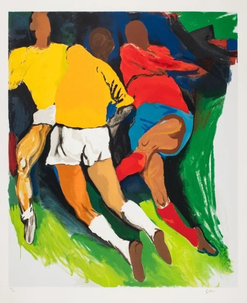 Sérigraphie Guttuso - Calciatori
