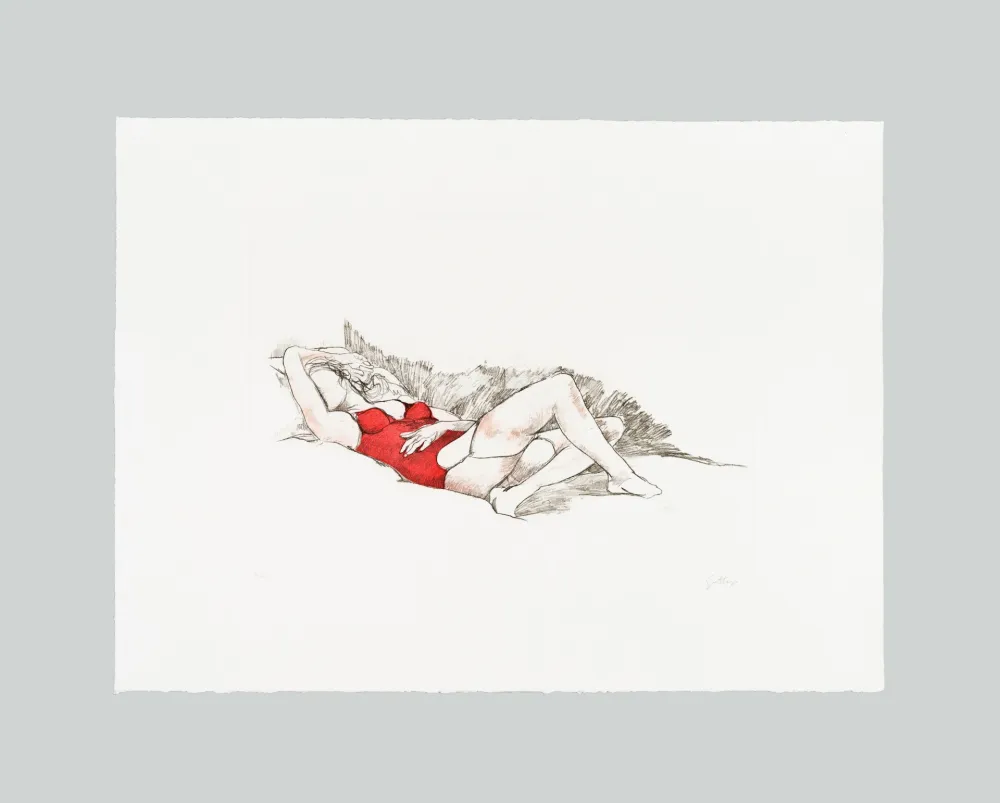 Eau-Forte Et Aquatinte Guttuso - L'amante