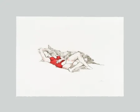 Eau-Forte Et Aquatinte Guttuso - L'amante