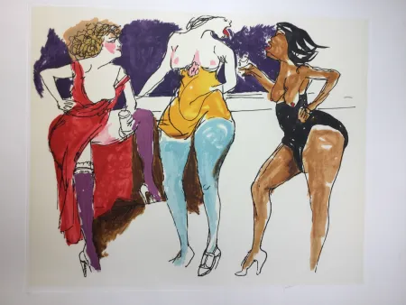 Eau-Forte Et Aquatinte Guttuso - Untitled 