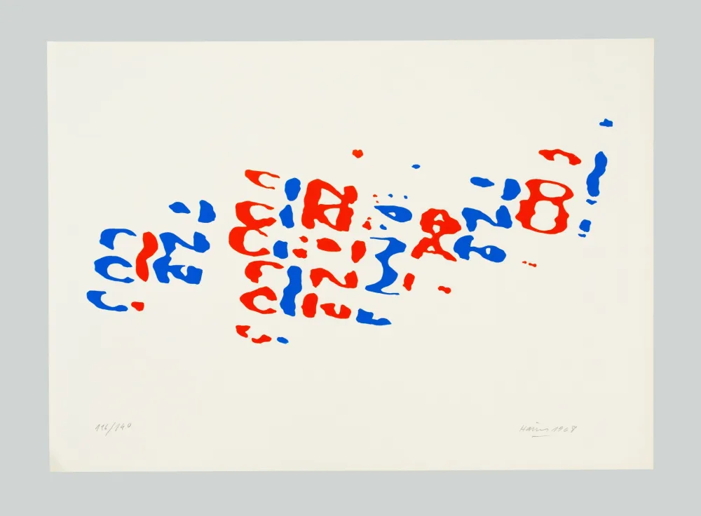 Lithographie Hains - Cinzano