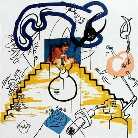 Sérigraphie Haring - Apocalypse