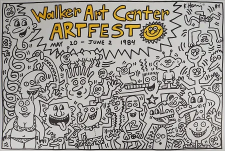 Lithographie Haring - Artfest : Walker Art Center