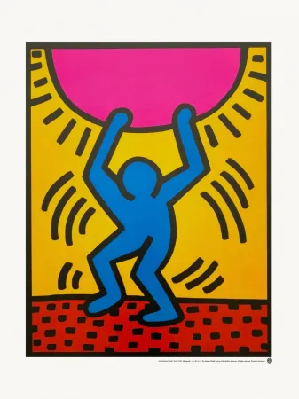 Sérigraphie Haring - International Youth Year
