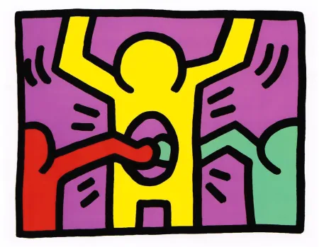 Sérigraphie Haring - Pop Shop I (C)