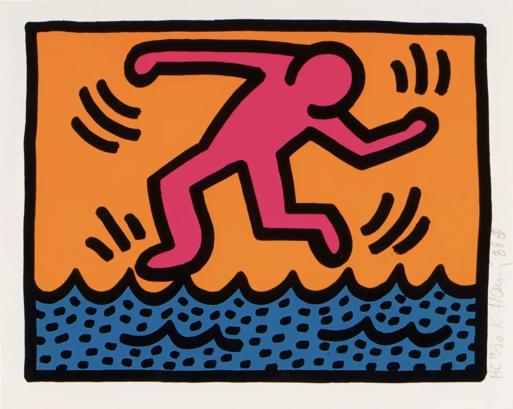 Sérigraphie Haring - Pop Shop II (C)