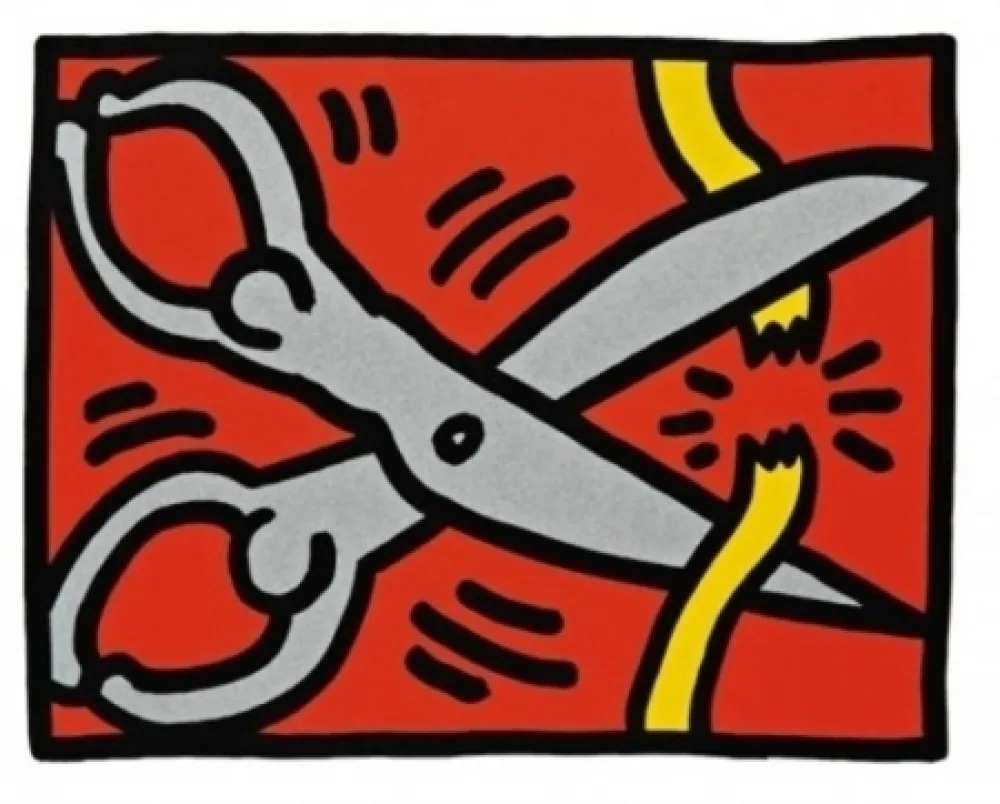 Sérigraphie Haring - Pop Shop III B