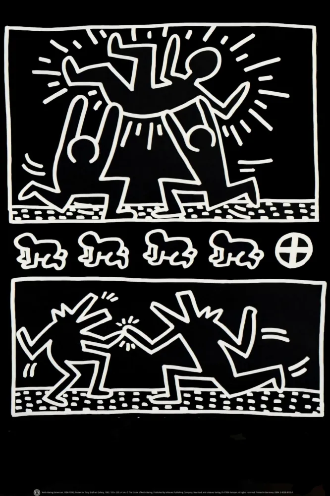 Sérigraphie Haring - Tony Shafrazi Poster