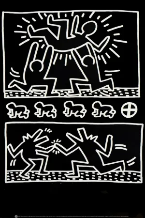Sérigraphie Haring - Tony Shafrazi Poster
