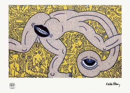 Sérigraphie Haring - Untitled 