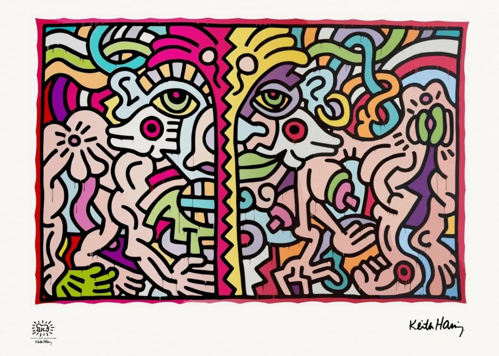 Sérigraphie Haring - Untitled (1990)