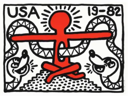 Lithographie Haring - USA 19-82