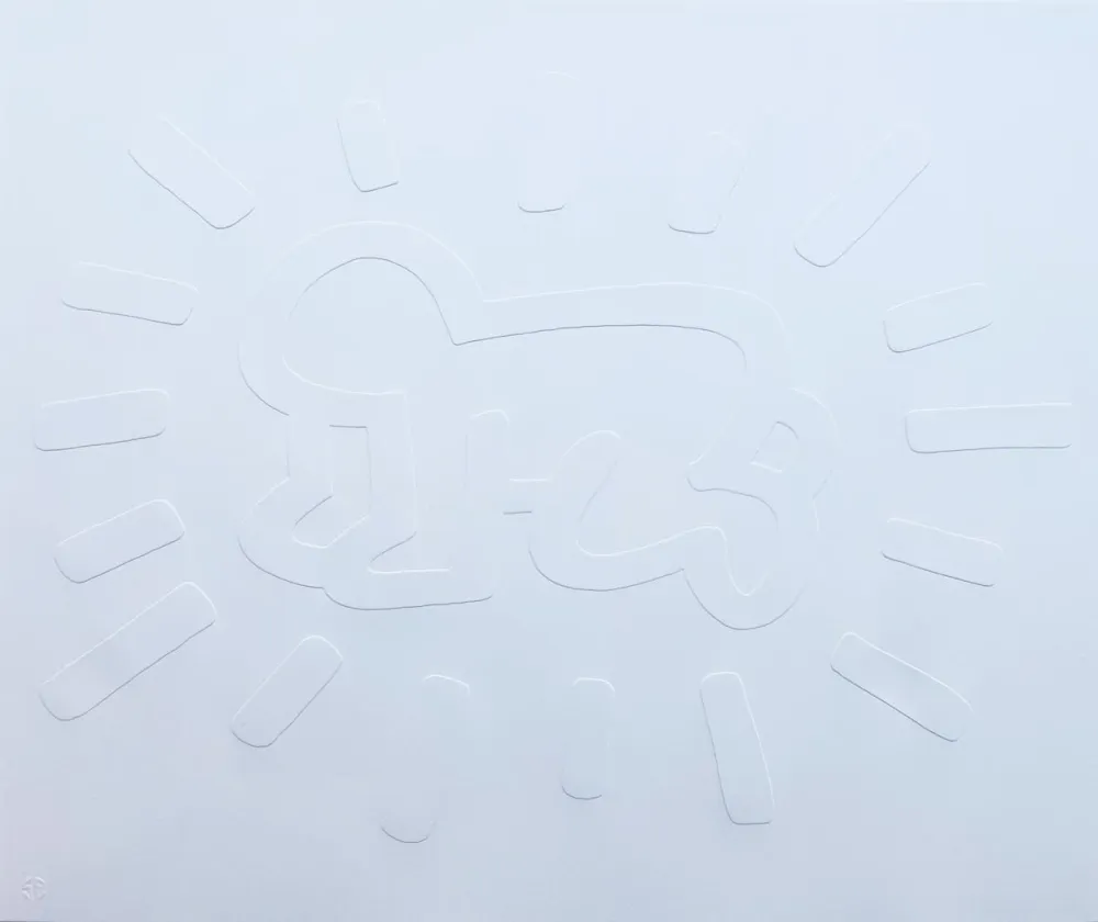 Aucune Technique Haring - White Icons (A) - Radiant Baby