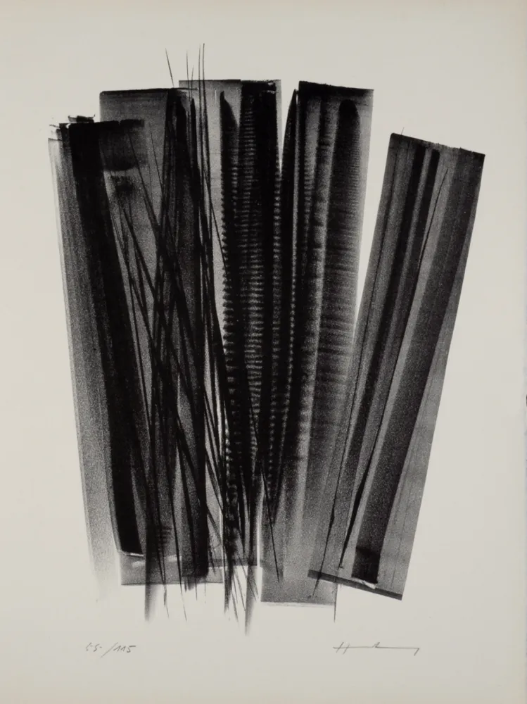 Lithographie Hartung - Campagne de schiste (L 162), 1978 - Hand-signed