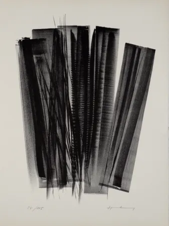 Lithographie Hartung - Campagne de schiste (L 162), 1978 - Hand-signed