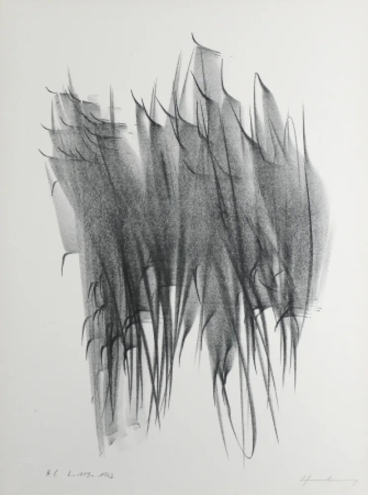 Lithographie Hartung - Composition 