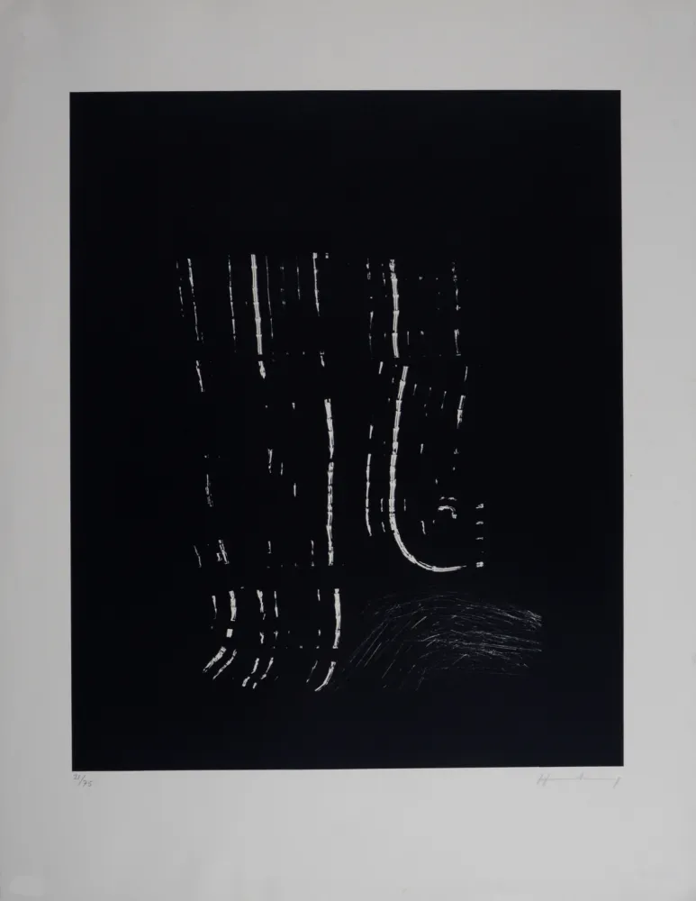 Lithographie Hartung - Composition L 1977-2, 1977 - Hand-signed