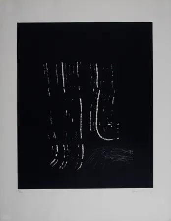 Lithographie Hartung - Composition L 1977-2, 1977 - Hand-signed