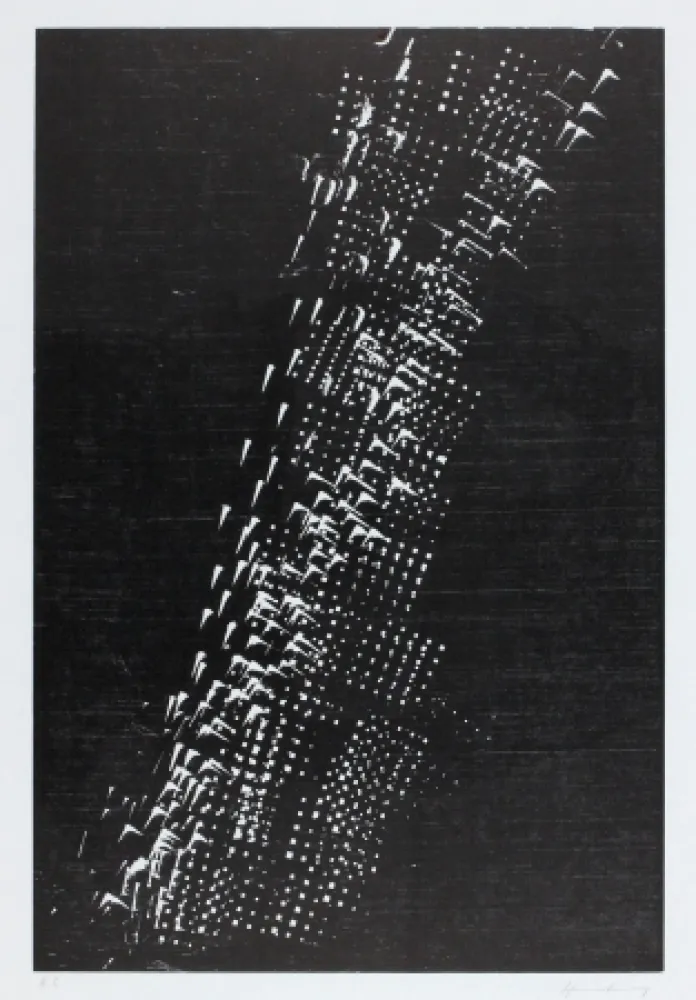 Gravure Sur Bois Hartung - H-1-1976