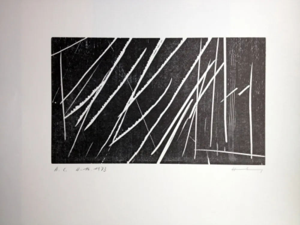 Gravure Sur Bois Hartung - H 16