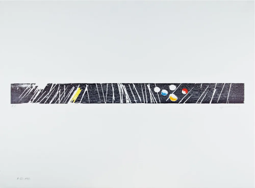 Gravure Sur Bois Hartung - H 1973-23 