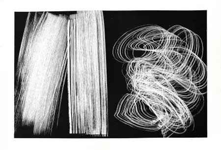 Lithographie Hartung - L 1970-5 / Frandole, suite A, pl. V