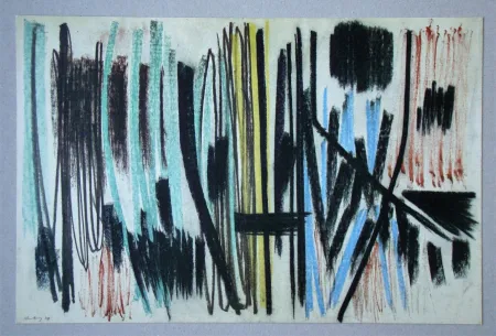 Lithographie Hartung - Pastel P.1950-4