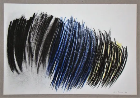 Lithographie Hartung - Pastel P.1960-116