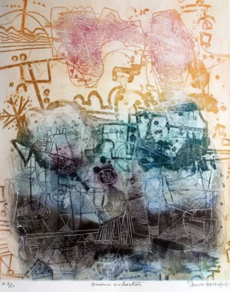 Eau-Forte Et Aquatinte Hasegawa - Ancienne civilisation