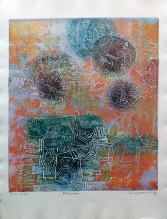 Eau-Forte Et Aquatinte Hasegawa - Floraison