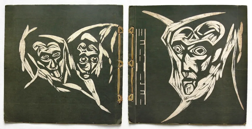 Gravure Sur Bois Havermans - Heads (for 'Wendingen') 