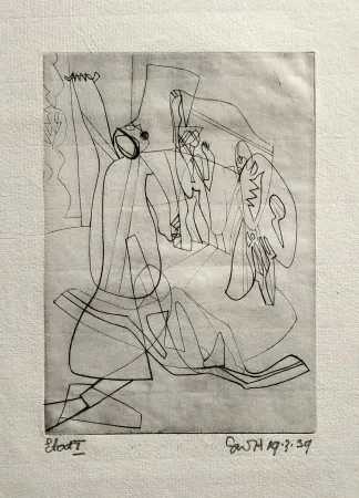 Gravure Hayter - Invocation