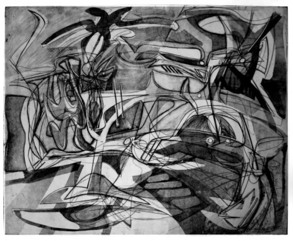 Gravure Hayter - Tropique du cancer