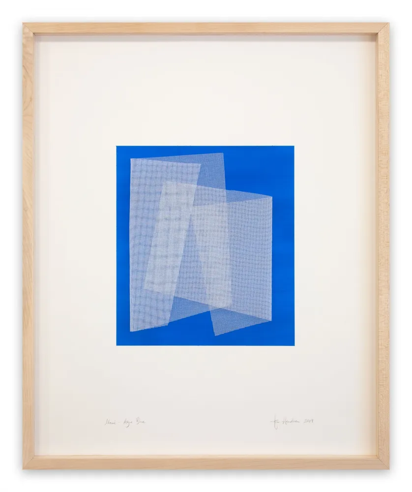 Aucune Technique Henderson - Moiré Azur Blue