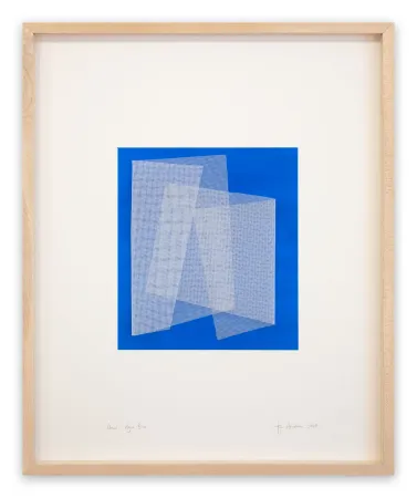 Aucune Technique Henderson - Moiré Azur Blue