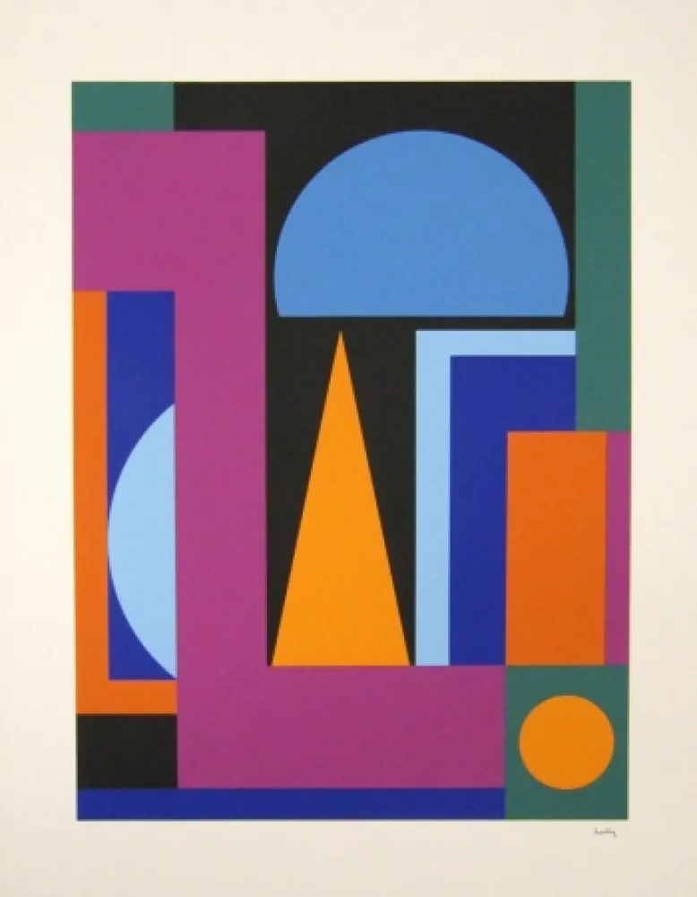 Sérigraphie Herbin - Composition