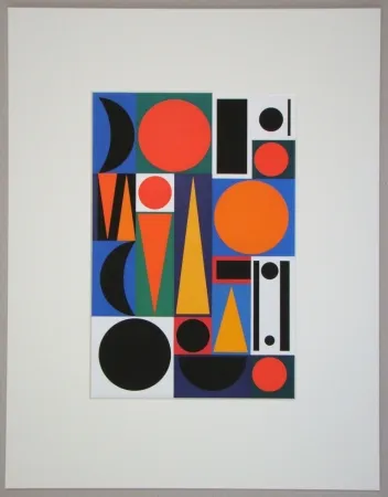 Sérigraphie Herbin - Ri, 1950