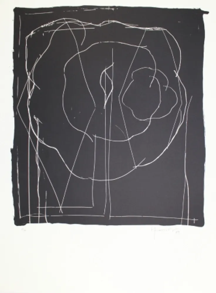 Lithographie Hernandez Pijuan - A.L. Barcelona-IV